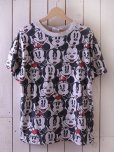 画像1: 1990s ミッキー&ミニー総柄Tシャツ　<br>実寸L<br> (1)