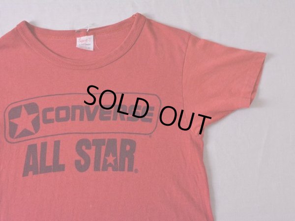 画像4: 1970s-80s CONVERSE ALL STAR Tシャツ 染み込みプリント　 表記S 