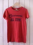 画像1: 1970s-80s CONVERSE ALL STAR Tシャツ 染み込みプリント　<br>表記S<br> (1)