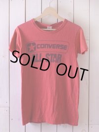 1970s-80s CONVERSE ALL STAR Tシャツ 染み込みプリント　 表記S 