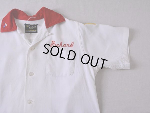 画像4: 1950s【King Louie】レーヨンボーリングシャツ　 表記16(実寸XS位) 