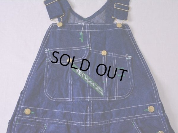 画像5: 1980s【KEY】デニムオーバーオール ワンウォッシュ　 表記w32 