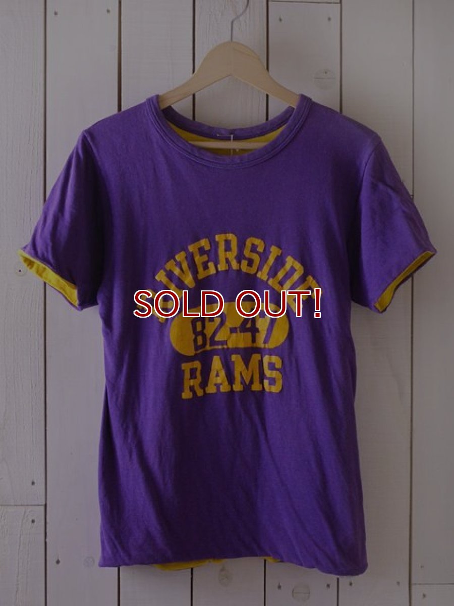 画像1: 1980s【Champion】リバーシブルTシャツ RIVERSIDE RAMS　 表記S  (1)