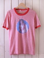 画像1: 1970s ELVIS杢リンガーTシャツ　 表記L(実寸SM)  (1)