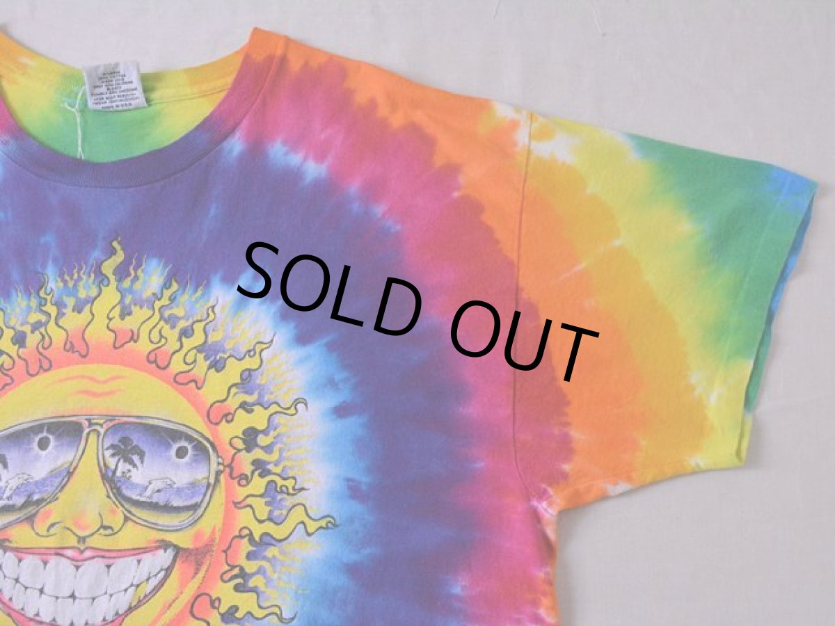 画像5: 1990s ゴキゲンな太陽タイダイTシャツ　 表記XL  (5)