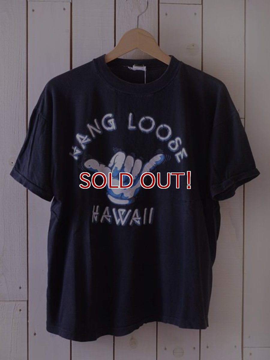 画像1: 1980s HANG LOOSEパキ綿Tシャツ　 実寸L  (1)
