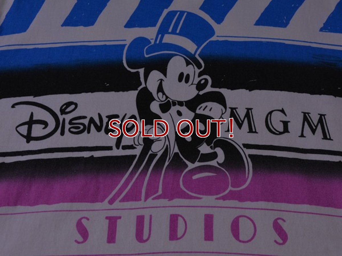 画像6: 1980s Disney MGM STUDIOS ミッキー総柄Tシャツ　 実寸L  (6)