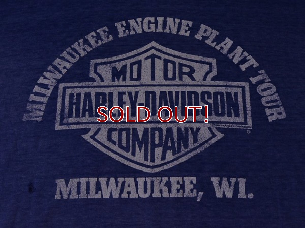 画像8: 1980s【HARLEY-DAVIDSON】Milwaukee Engine Plant Tour Tシャツ　 表記L  (8)