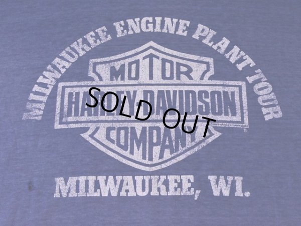 画像8: 1980s【HARLEY-DAVIDSON】Milwaukee Engine Plant Tour Tシャツ　 表記L 