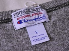 画像3: 1990s〜【Champion】杢ワンポイントTシャツ　 表記L  (3)