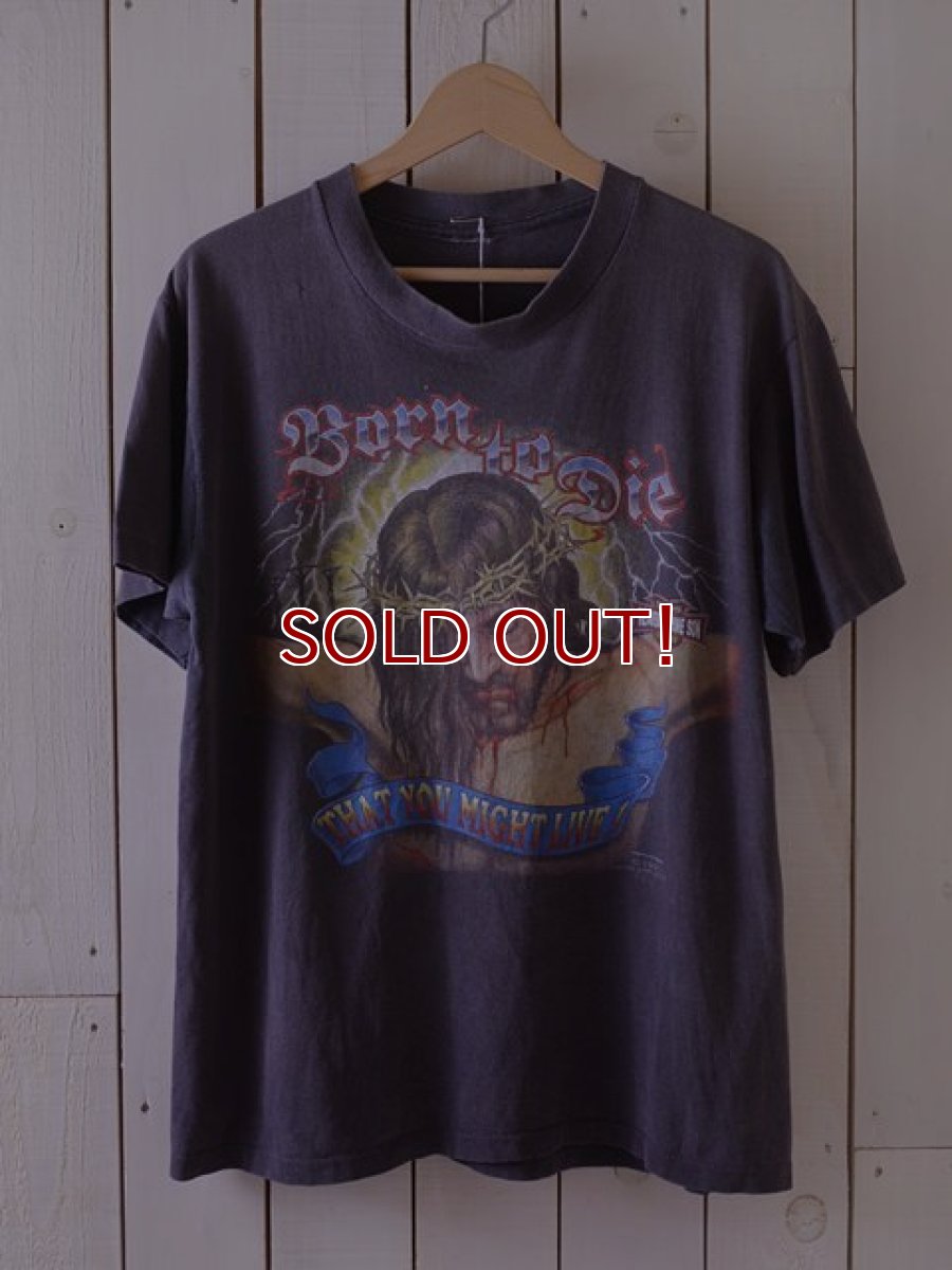 画像1: 1990s JESUS CHRIST HEAVENLY DIVINE SON Tシャツ　 実寸L  (1)
