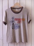 画像1: 1980s TREASURE CITY杢リンガーTシャツ　<br>表記M<br> (1)
