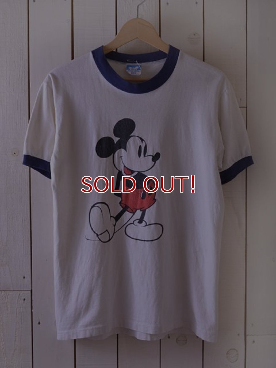 画像1: 1980s ミッキーリンガーTシャツ　 表記M  (1)