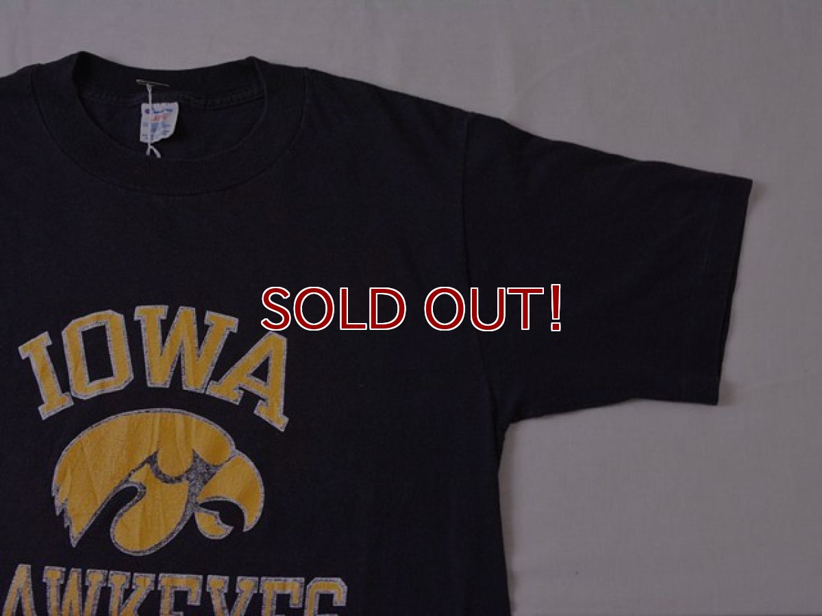 画像5: 1980s【Champion】カレッジTシャツ IOWA HAWKEYES　 表記L  (5)