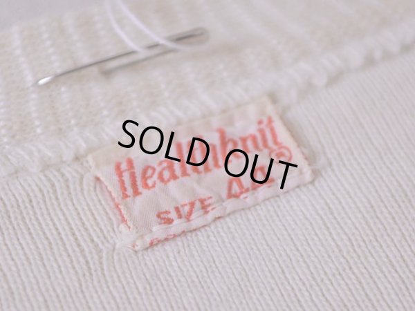 画像3: 1940s Healthknit ヘンリーネックTシャツ　 表記44 