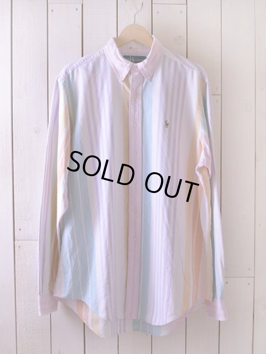 画像1: RalphLauren オックスフォードBDシャツ パステルカラー　 表記16  (1)