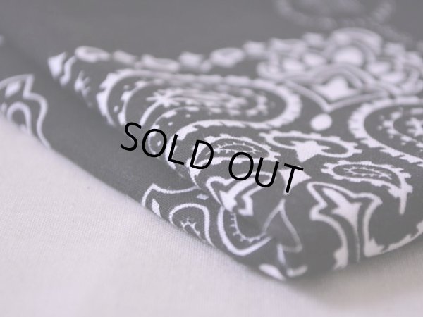 画像6: 1980s バンダナ ブラック　 MADE IN USA 