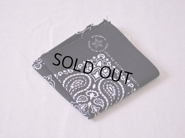 画像5: 1980s バンダナ ブラック　 MADE IN USA 