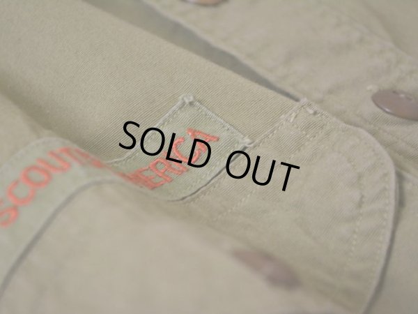 画像10: 1950s BOY SCOUTSマチ付きシャツ　 実寸L 