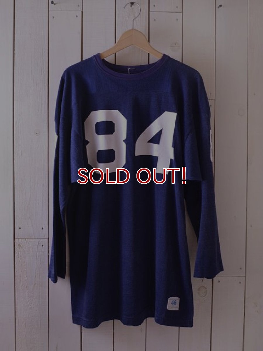 画像1: 1960s-70s Champion ナンバリングフットボールTシャツ　 表記46  (1)