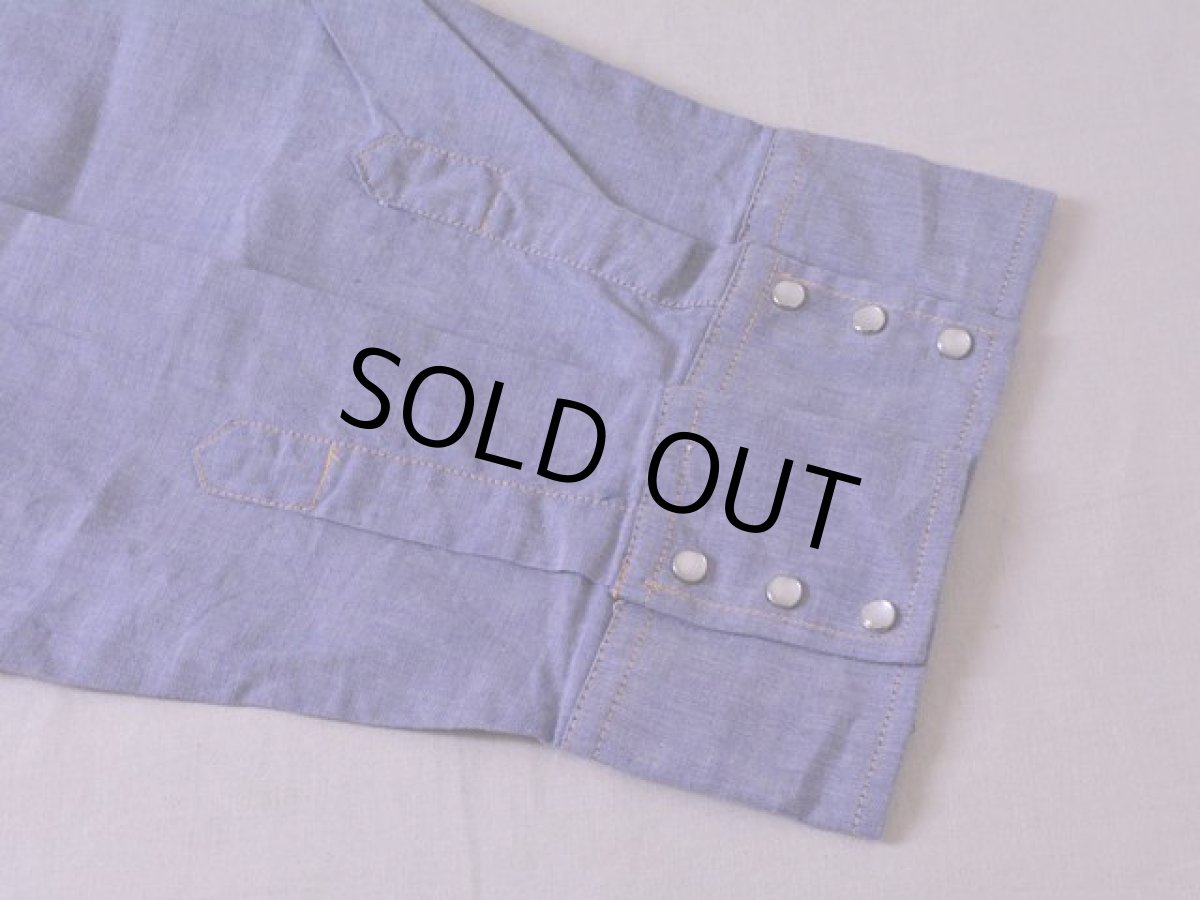 画像5: 1970s Sears シャンブレーウエスタンシャツ　 表記L  (5)