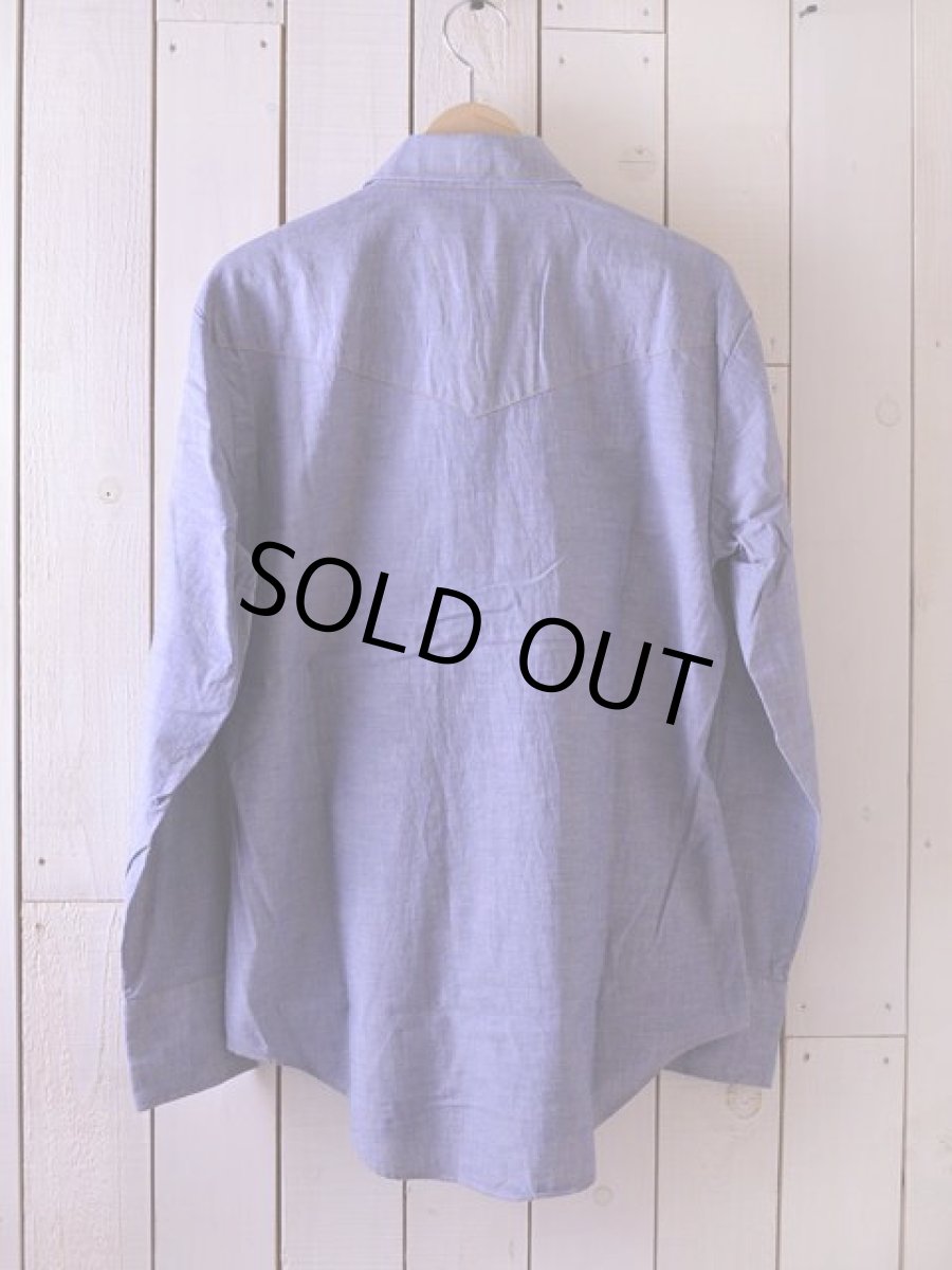 画像2: 1970s Sears シャンブレーウエスタンシャツ　 表記L  (2)