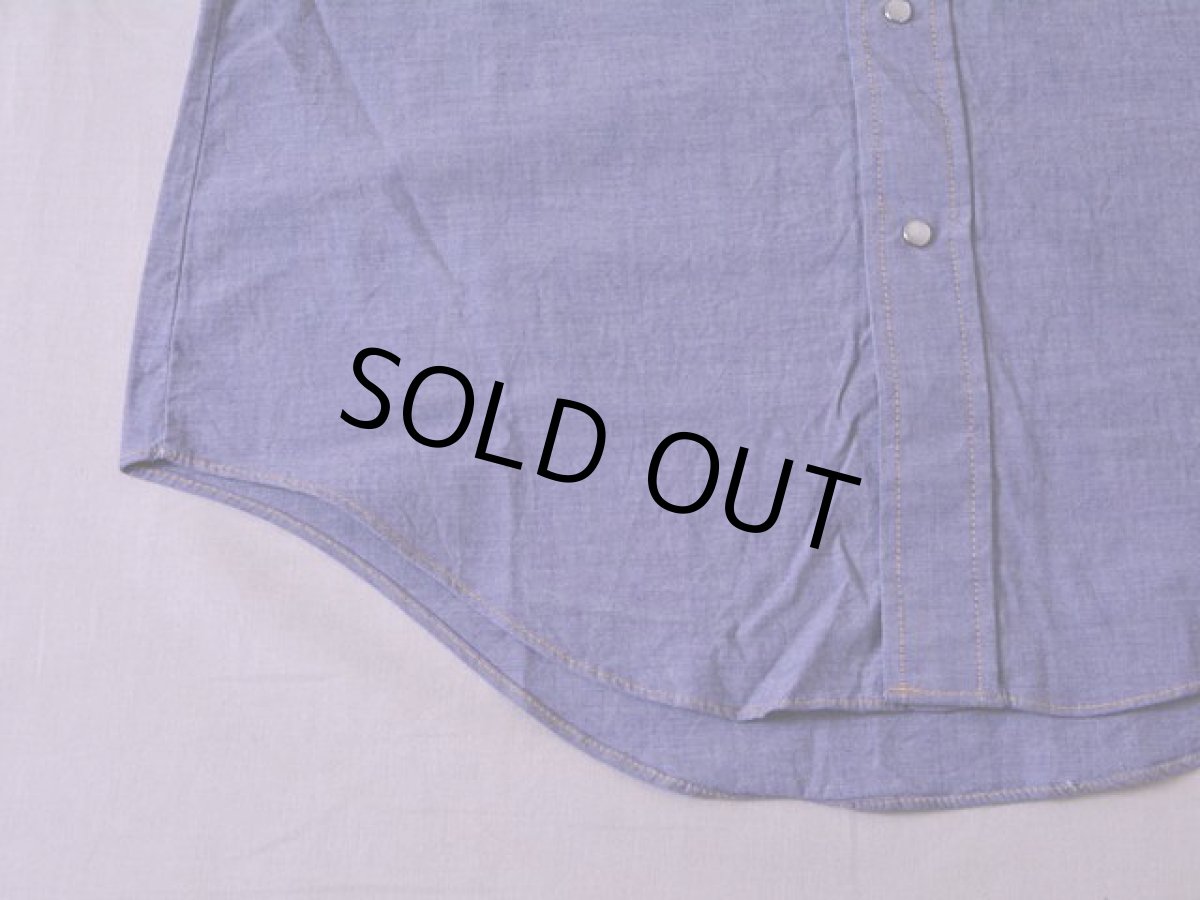 画像6: 1970s Sears シャンブレーウエスタンシャツ　 表記L  (6)