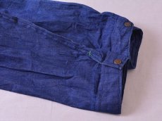 画像7: 1960s BLUE TOP デニムオールインワン　 表記42  (7)
