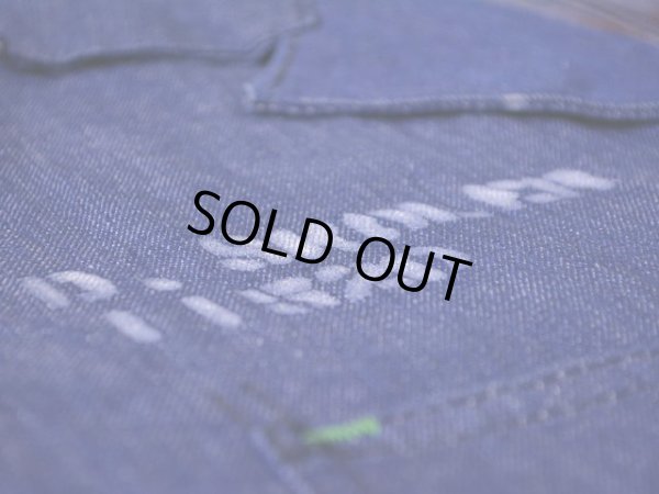 画像12: 1960s BLUE TOP デニムオールインワン　 表記42 