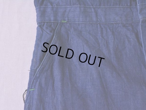 画像10: 1960s BLUE TOP デニムオールインワン　 表記42 