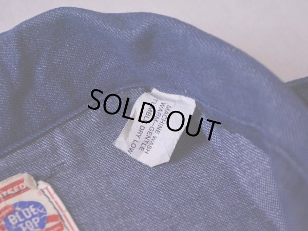 画像5: 1960s BLUE TOP デニムオールインワン　 表記42 