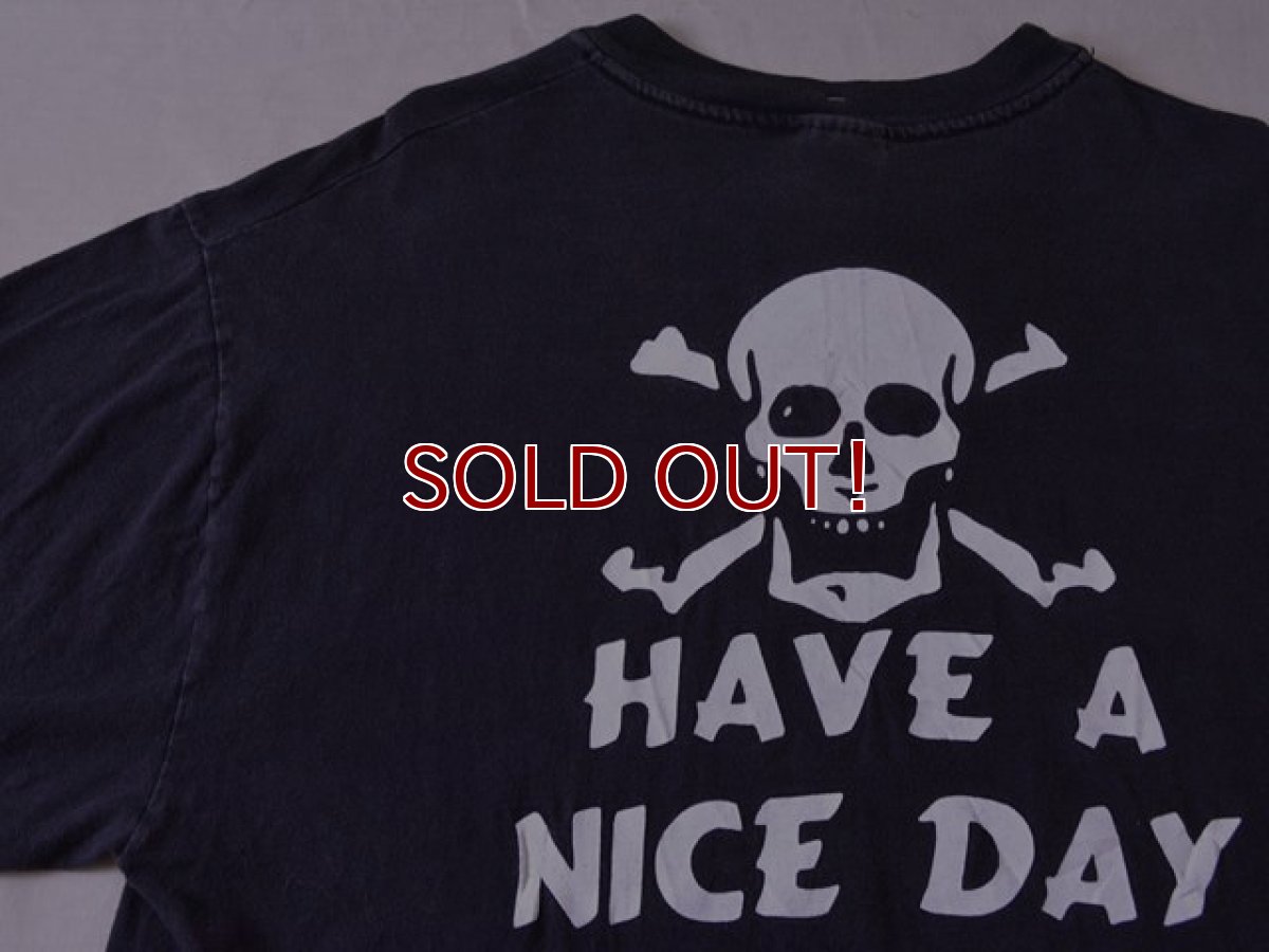 画像7: 1990s Harley Crue Motorcycle Club スカルL/S Tシャツ　 表記XL  (7)