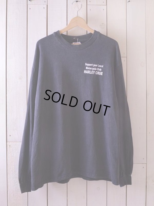 画像2: 1990s Harley Crue Motorcycle Club スカルL/S Tシャツ　 表記XL 