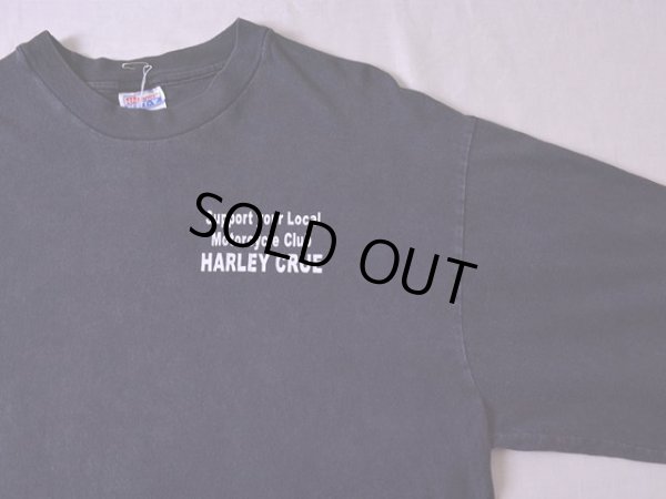 画像4: 1990s Harley Crue Motorcycle Club スカルL/S Tシャツ　 表記XL 