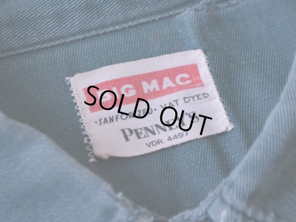 画像3: 1960s BIG MAC マチ付きワークシャツ  実寸L