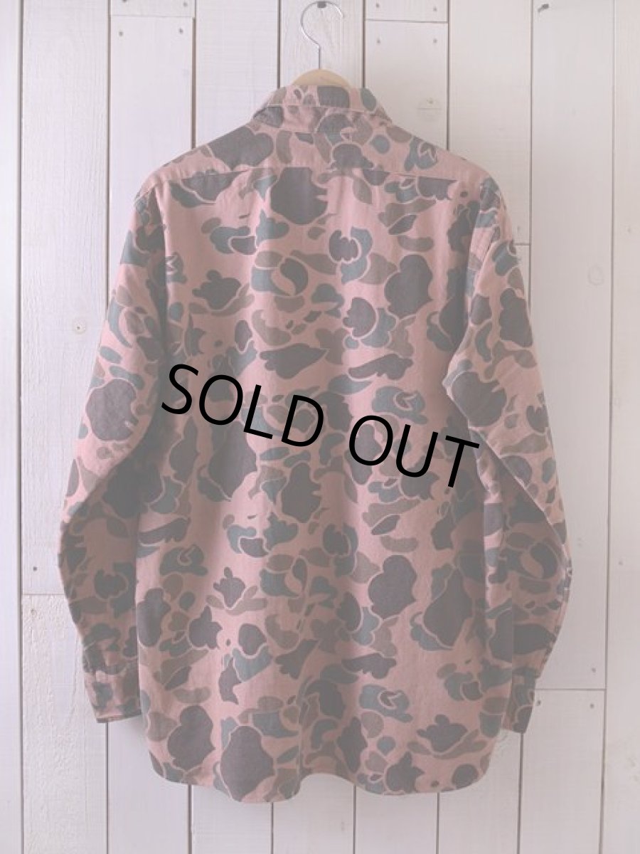 画像2: 1970s L.L.Bean 迷彩シャモアクロスシャツ　 表記16  (2)