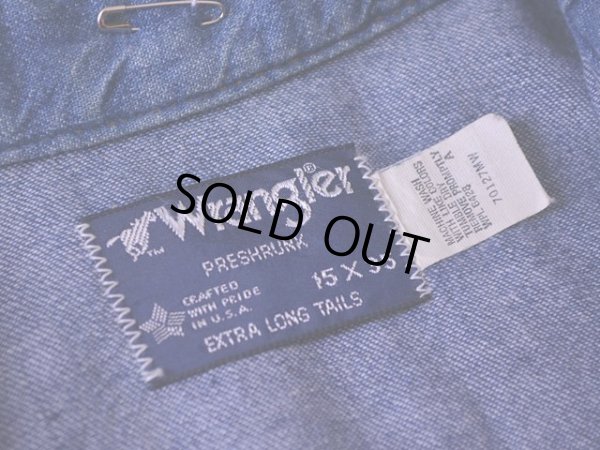 画像3: 1980s Wrangler 127MWデニムウエスタンシャツ　 表記15 