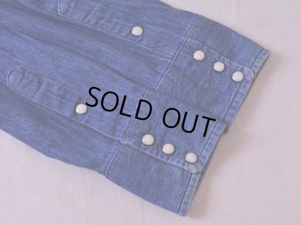 画像5: 1980s Wrangler 127MWデニムウエスタンシャツ　 表記15 