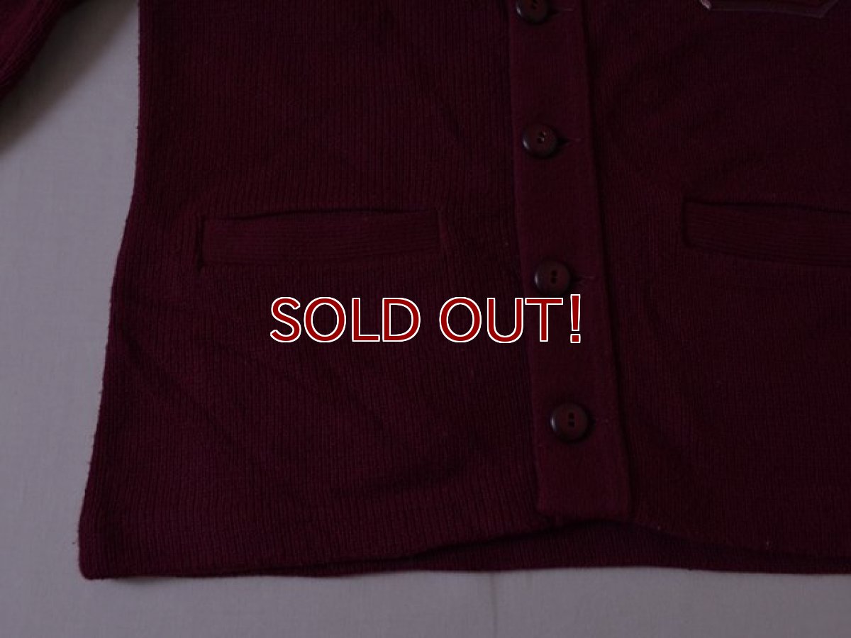 画像6: 1960s〜 BRISTOL PRODUCTS レタードカーディガン　 表記40  (6)