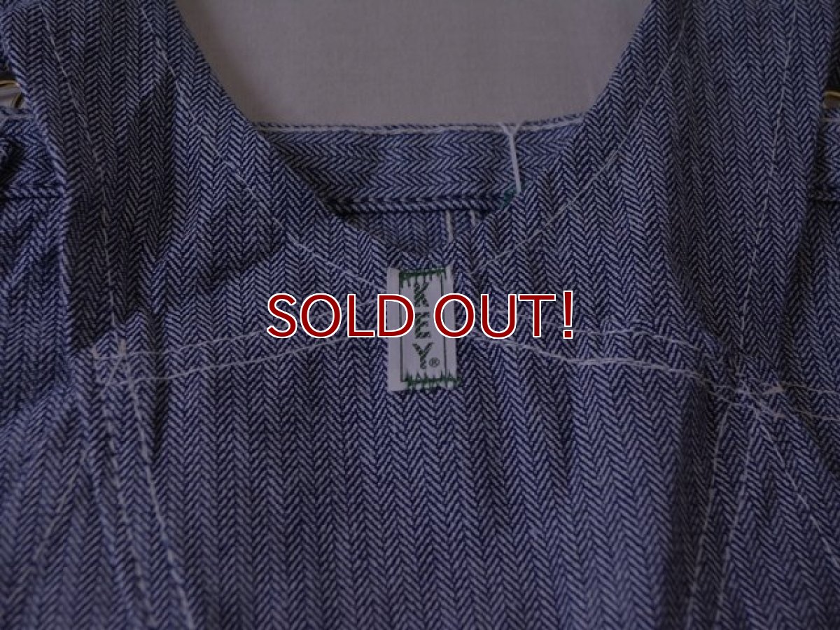 画像10: 1980s KEY Imperial ヘリンボーンオーバーオール　 DEAD STOCK!!　 表記W38 L31  (10)