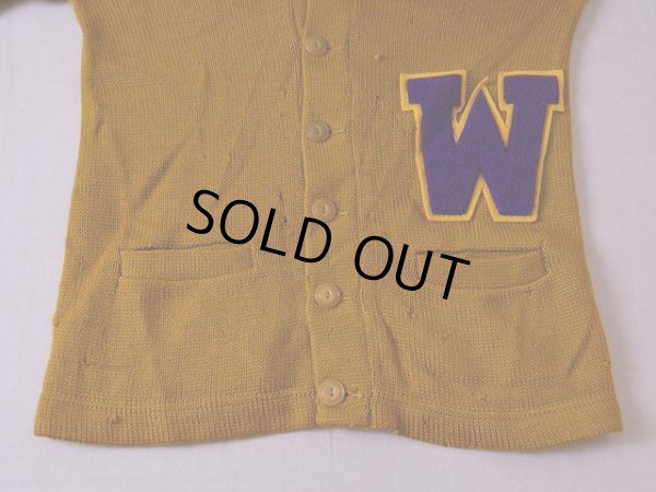 画像7: 1950s-60s レタードカーディガン　 実寸XS-S 