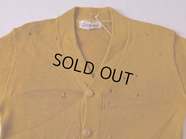 画像4: 1950s-60s レタードカーディガン　 実寸XS-S 
