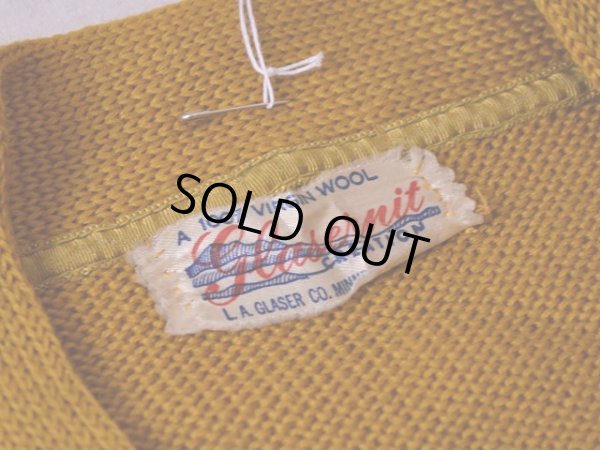 画像3: 1950s-60s レタードカーディガン　 実寸XS-S 