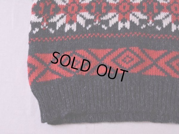 画像6: 1980s Woolrich ノルディック柄モヘア×ウールニットセーター  表記W-M