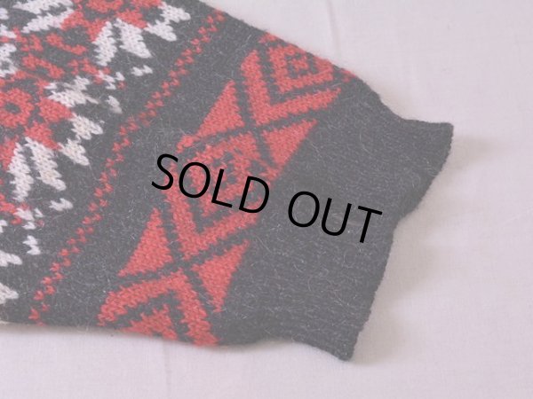 画像5: 1980s Woolrich ノルディック柄モヘア×ウールニットセーター  表記W-M