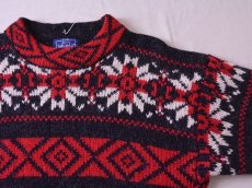 画像4: 1980s Woolrich ノルディック柄モヘア×ウールニットセーター　 表記W-M  (4)