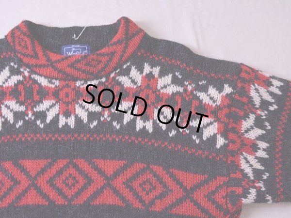 画像4: 1980s Woolrich ノルディック柄モヘア×ウールニットセーター  表記W-M