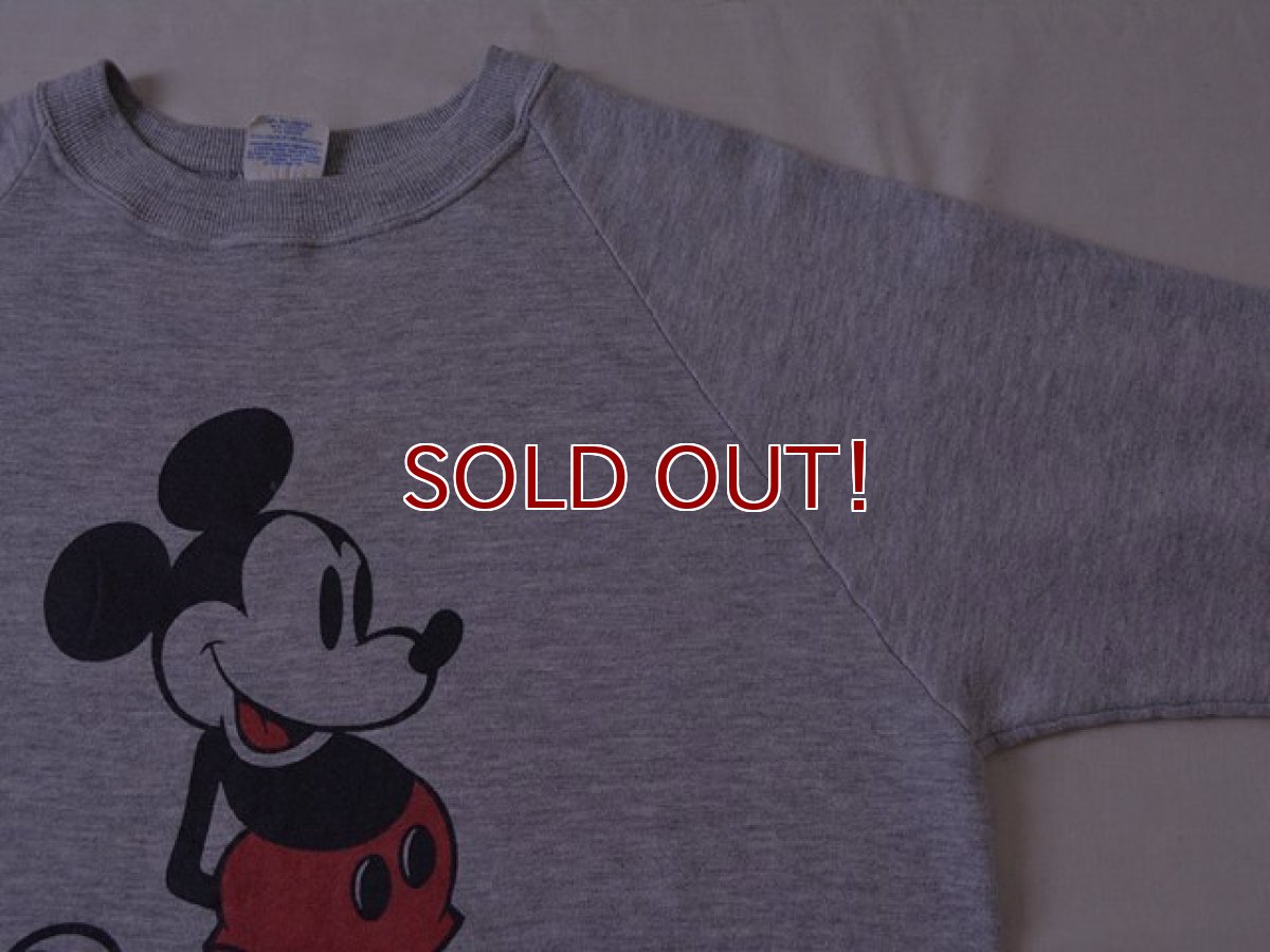 画像5: 1980s Mickey Mouse 杢スウェット 　 表記L  (5)