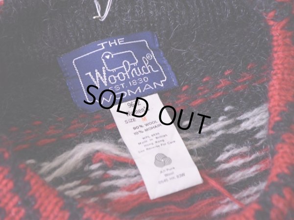 画像3: 1980s Woolrich ノルディック柄モヘア×ウールニットセーター  表記W-M
