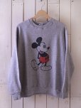 画像1: 1980s Mickey Mouse 杢スウェット 　<br>表記L<br> (1)